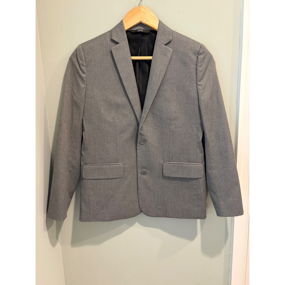 Nordstrom Boys Grey Two-Button Suit Jacket Blazer Size 12